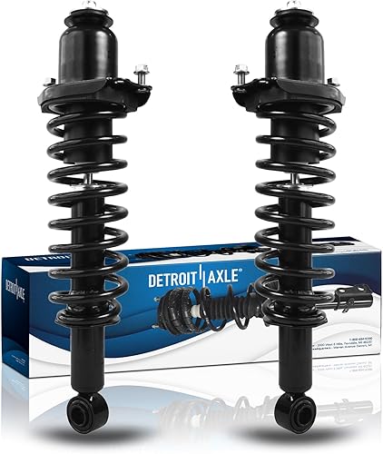 Miniatura 26 de Detroit Axle - Par de puntales traseros para Hyundai Accent 2000-2005, 2 puntales listos con montaje de resorte helicoidal 2001 2002 2003 2004