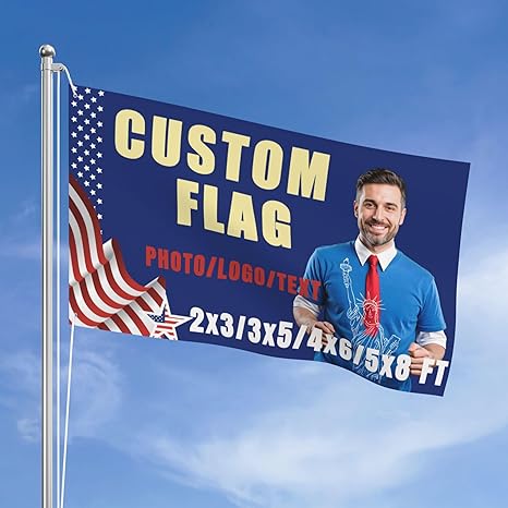 Custom American Flag 2x3/3x5/4x6/5x8 FT DoubleSided