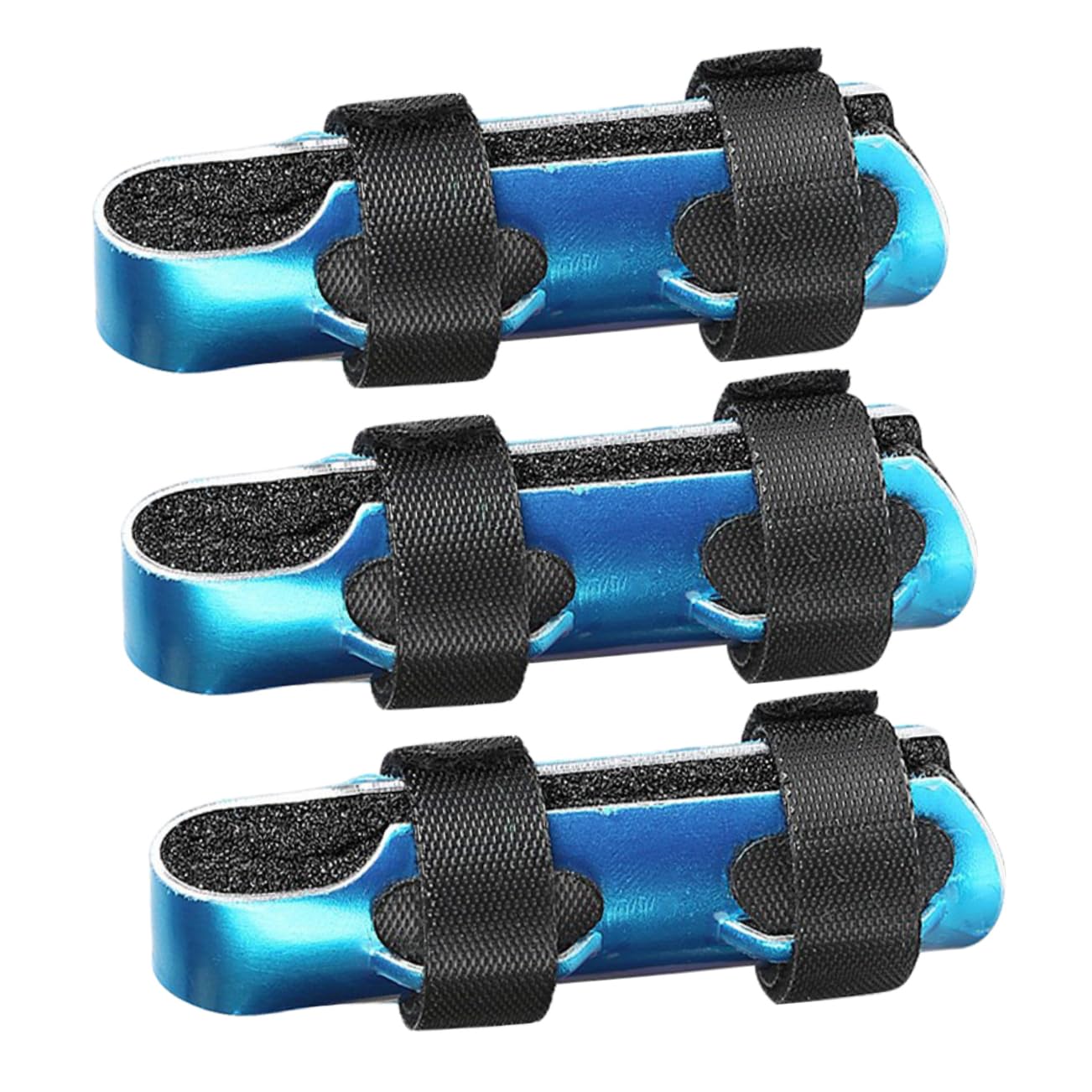 HAPINARY 3pcs Finger Fracture Splint Finger Splint for Deformities Mallet Finger Splint Device Splint Support Thumb Splints Protector Hand Support Straightening Brace Blue Aluminum Alloy