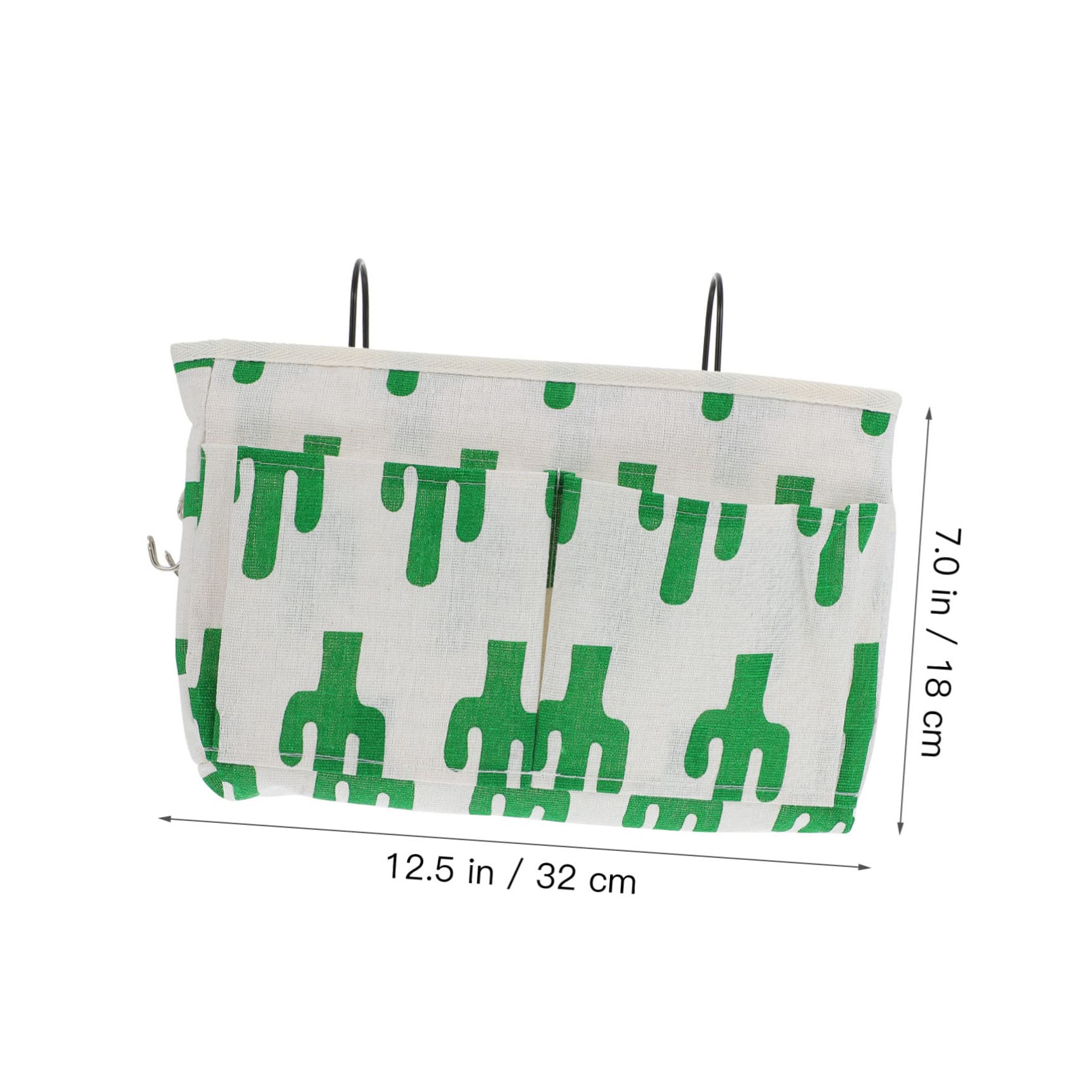 STOBAZA Cotton Fabric Bedside Hanging Bag Dormitory Storage Pouch Bunk Bed Organizer Simple Design Multifunctional Storage