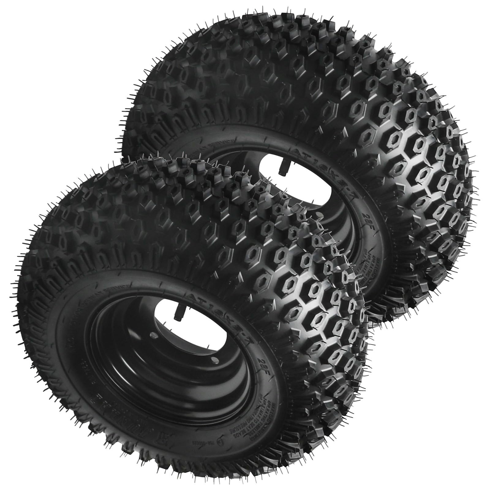 2PCS 7 inch Tubeless Wheels 16x8-7 ATV Wheel Tires Rims 4 Lug 110mm Bolt Pattern 200/55-7 16x8.00-7 16x8x7 Go-Kart Tires 4 PR for Go Cart Buggy Quad Bike Lawn Mower Mini Bike Taotao Kazuma 110cc 125cc