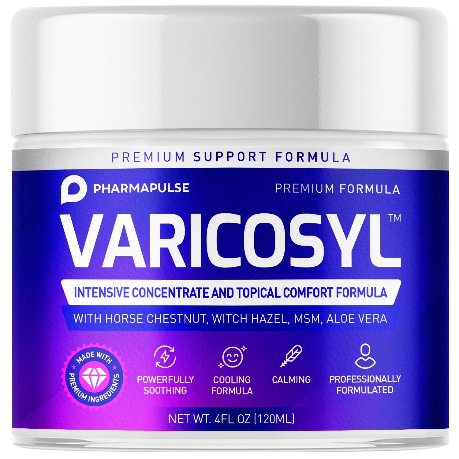 Varicose & Spider Veins Soothing Leg Cream - Relaxing Formula Fast-Acting Relief Expertly Crafted For Optimal Comfort 4Oz