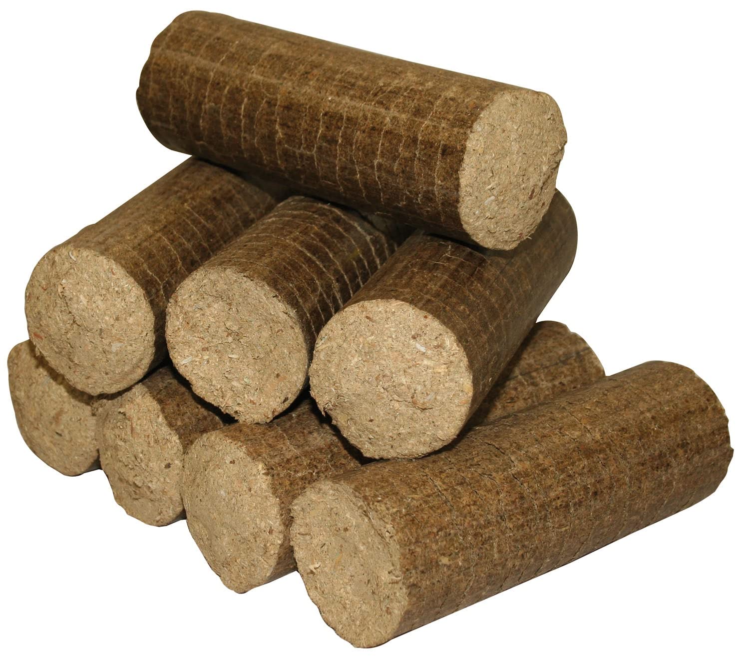 Tronchetti Ceppi Eco Brik In Segatura Pressata Per Caminetti Cf.8 Pz.