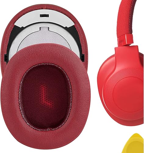 Geekria QuickFit - Almohadillas de repuesto para auriculares JBL E55BT, almohadillas para auriculares, piezas de reparación de cubiertas de