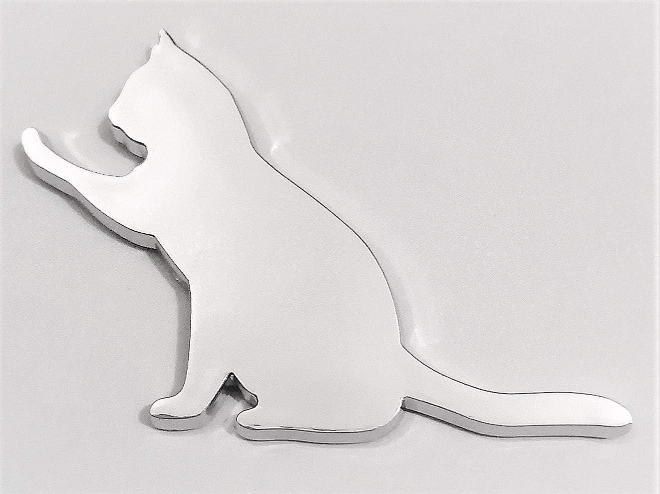 L Hotse タッチねこ 猫型 3d メッキエンブレム 車 ステッカ Marinellahotel Com