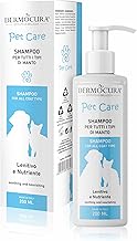Dermocura Shampoo for Dogs and Sensitive Skin and Dermatitis with Anti-Itching Action – Shampoo for Dogs and Cats Nourishes Deeply | Eliminates Bad Odors and Leaves Pleasant and Lasting Fragrance 200