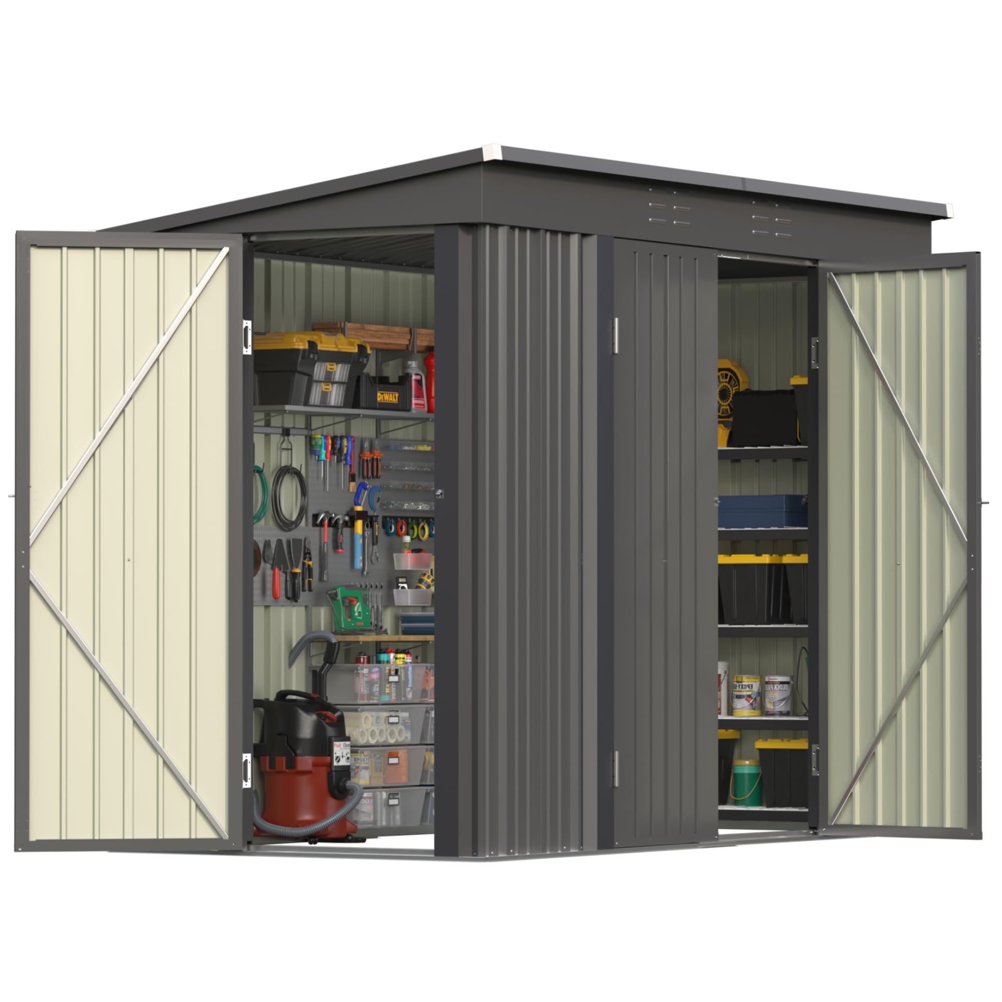 Patiowell 8x4 Heavy-duty Metal Shed