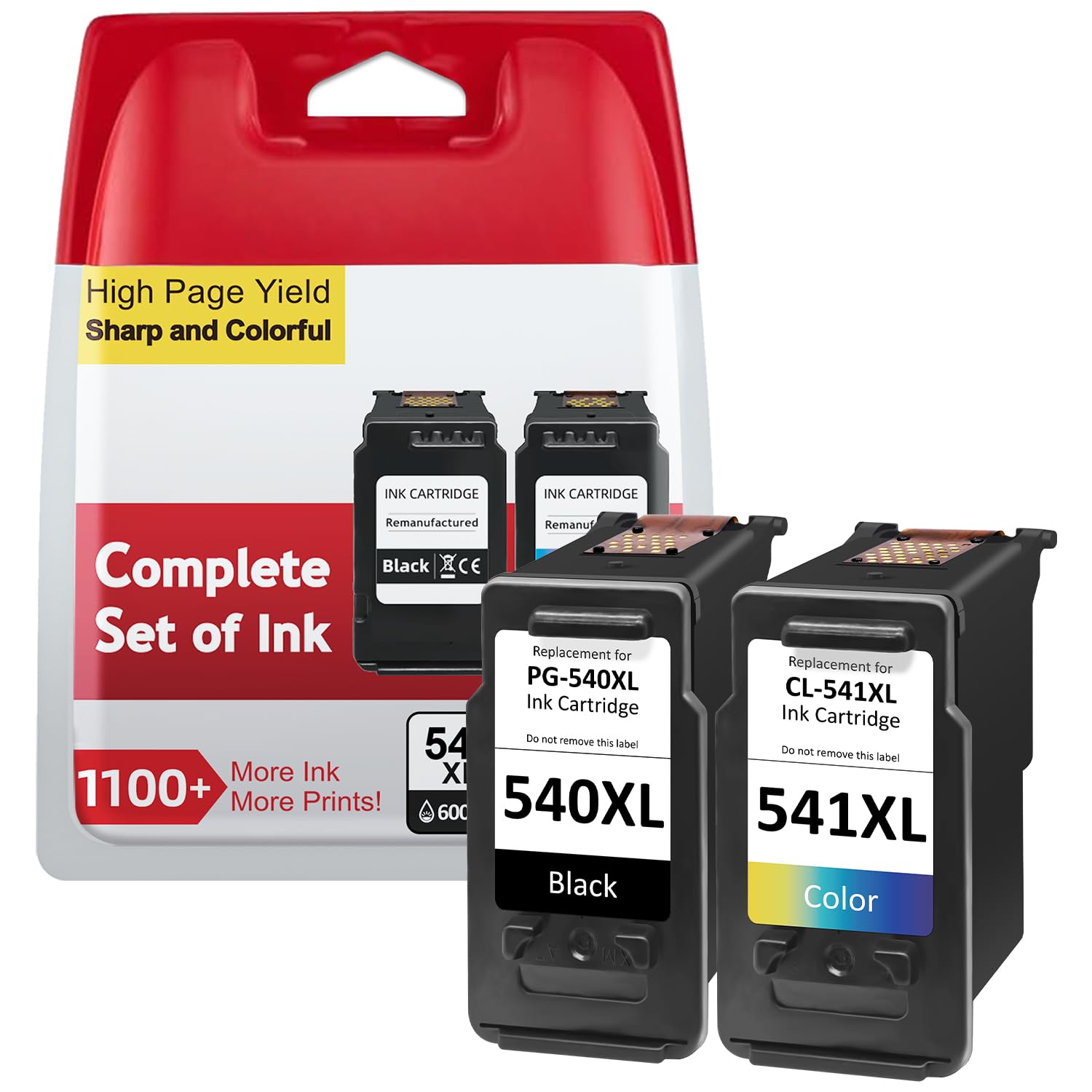Sponsored Ad – IKONK 540 and 541 Ink Cartridges XL, Replacement for Original Canon Ink Cartridges 540 and 541, Printer Ink PG-540 CL-541 XL for PIXMA TS5150 TS5151 MX475 MG3650s MG3600 MG3650 MG4250 MG3200 MG3550