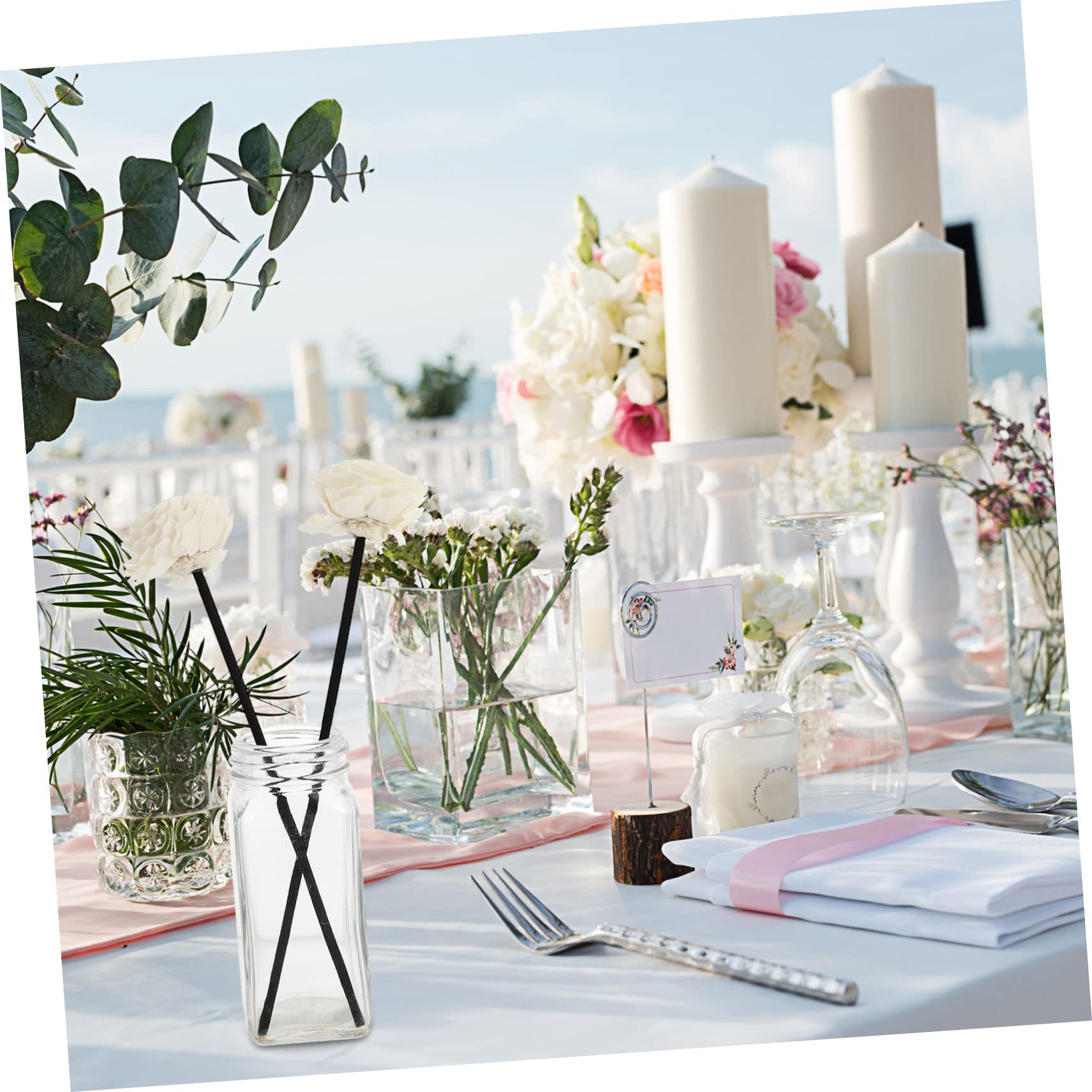 RORPOIR 2pcs Rattan Diffuser Sticks Chrysanthemum Design Accessories for Home Office Weddings and More