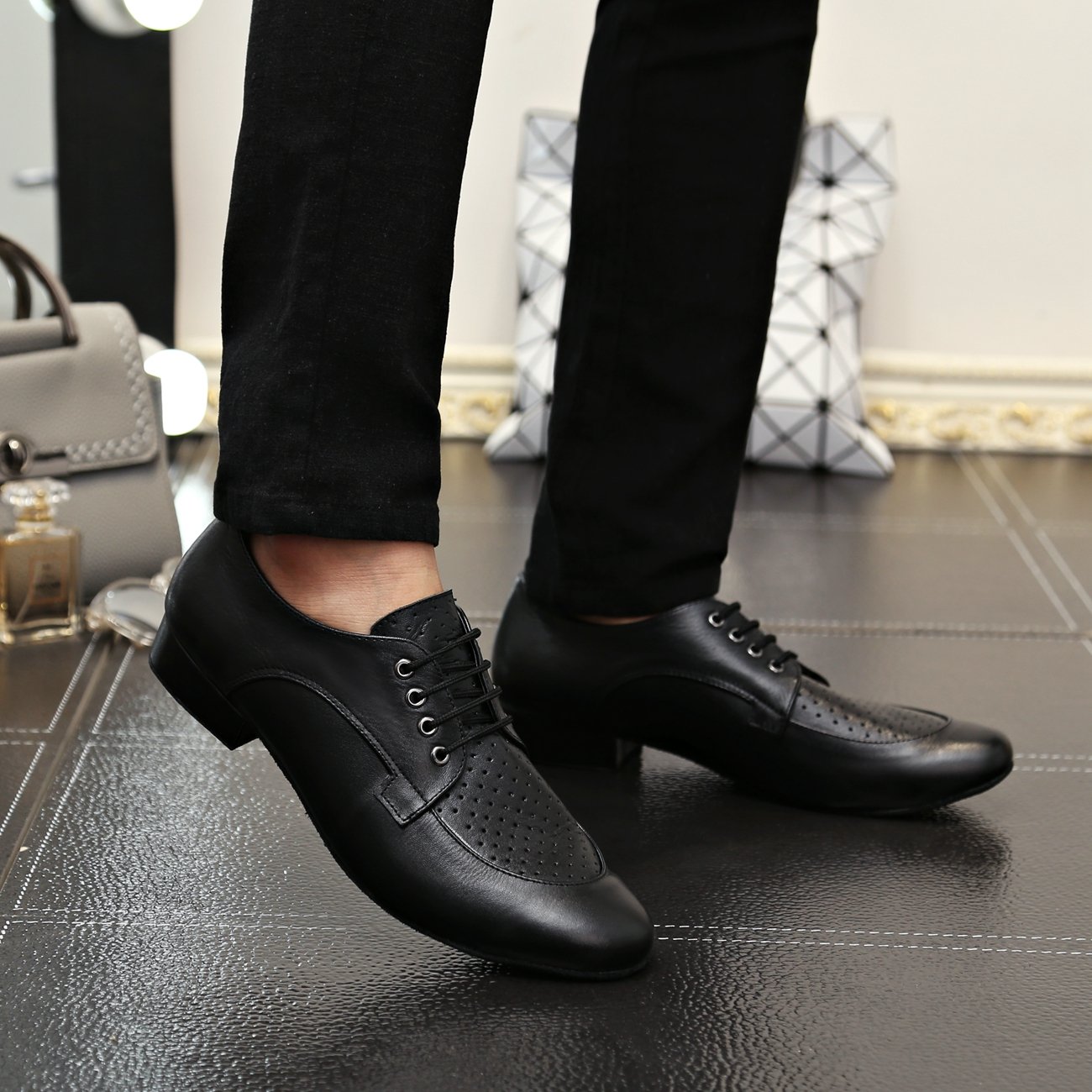 Junge Herren Tanzschuhe Standard Latein Ballsaal Schuhe Tango Salsa Tanze Schuhe