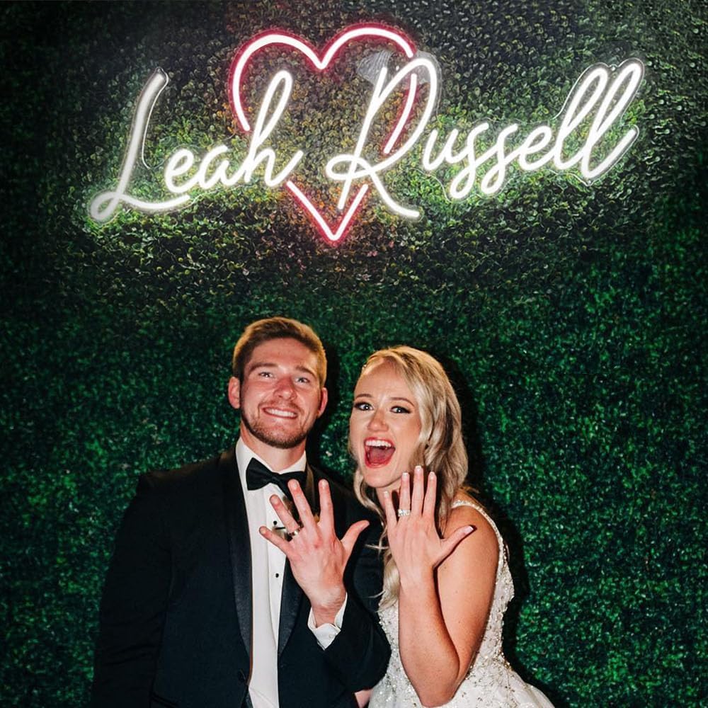 Custom Neon Signs Personalized Neon Sign Customizable for Wall Decor Dimmable Led Neon Sign for Wedding Bedroom Birthday Gift Name Neon Lights