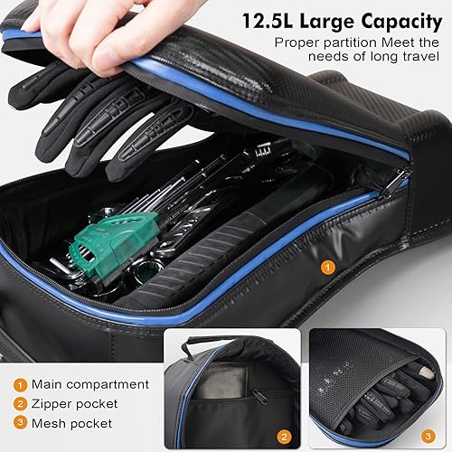 Miniatura 7 de NICECNC Bolsa de almacenamiento X3 mejorada con doble tela como mochila impermeable, bolsa de consola de hombro X3 entre asientos compatible con Can