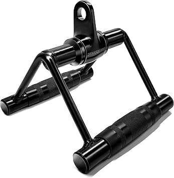 Cable Attachments for Home Gym, LAT Pulldown Equipment, Weight Machine Accessories, Straight Pull Down Bar, V Bar, Tricep Rope, Revolving Row Handle, Stirrup Handle
