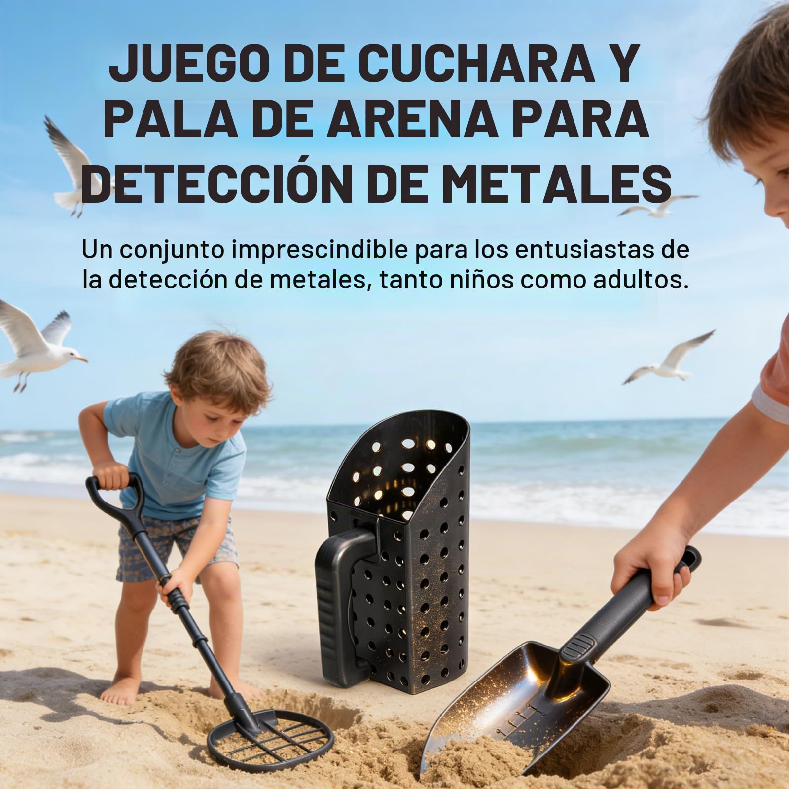 Tamiz De Arena De 14 Pulgadas (35.5cm) De Metal Para Buscar Oro Y Cribar En Playa