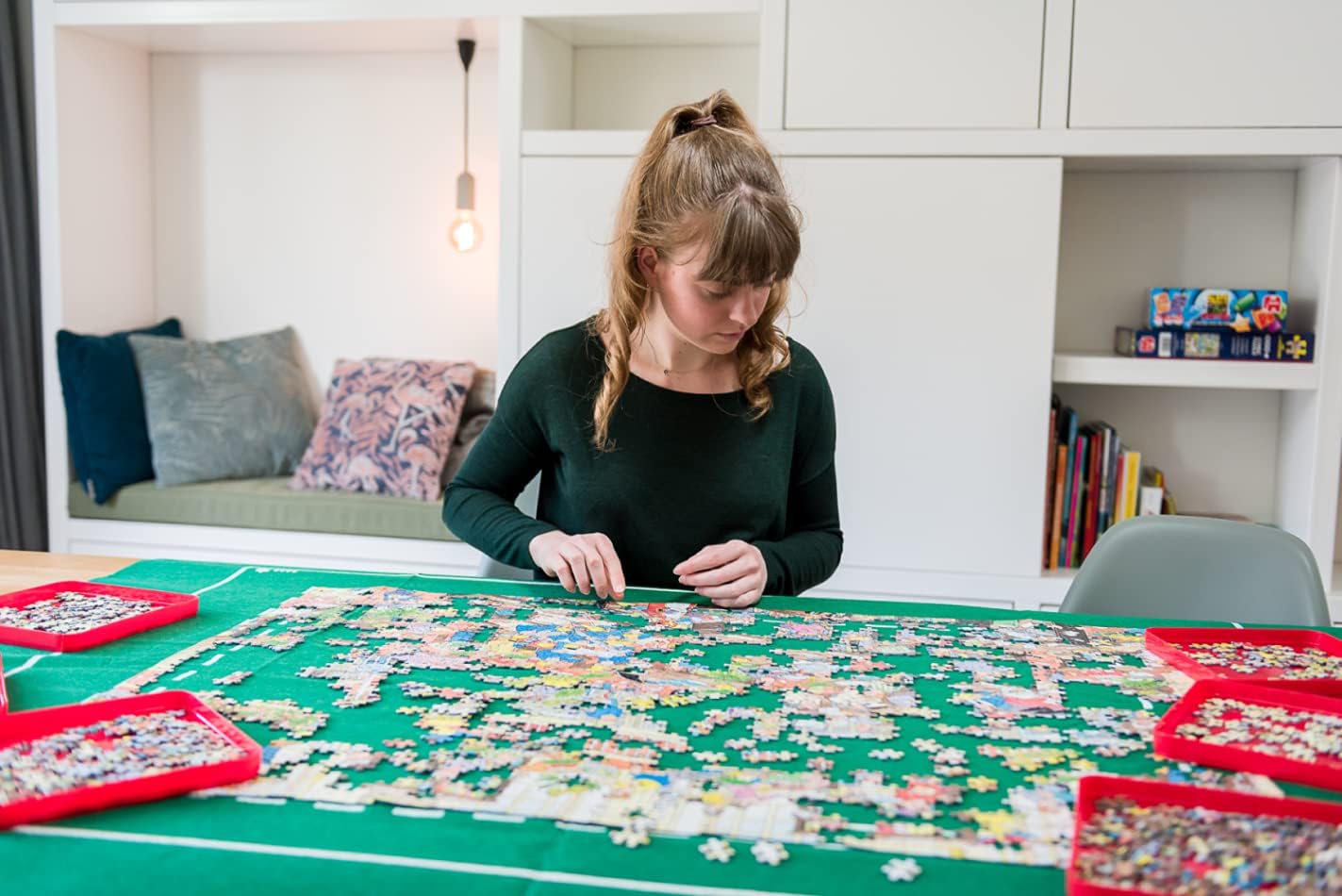 Jumbo, Puzzle Mates, Sorting Tray, Jigsaw Puzzle Accessories