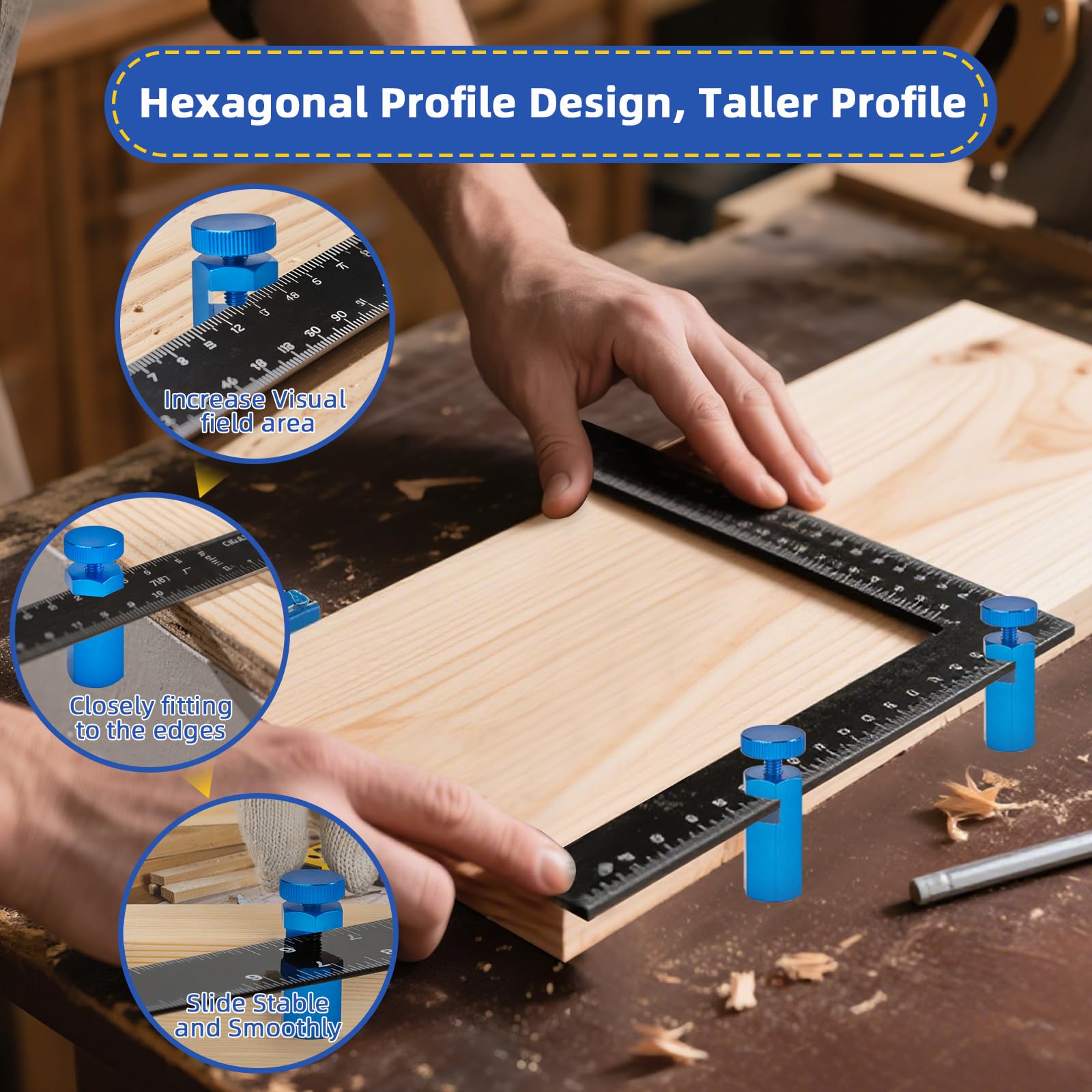 Stair Gauge for Framing Square - Precision Layout Tool -2