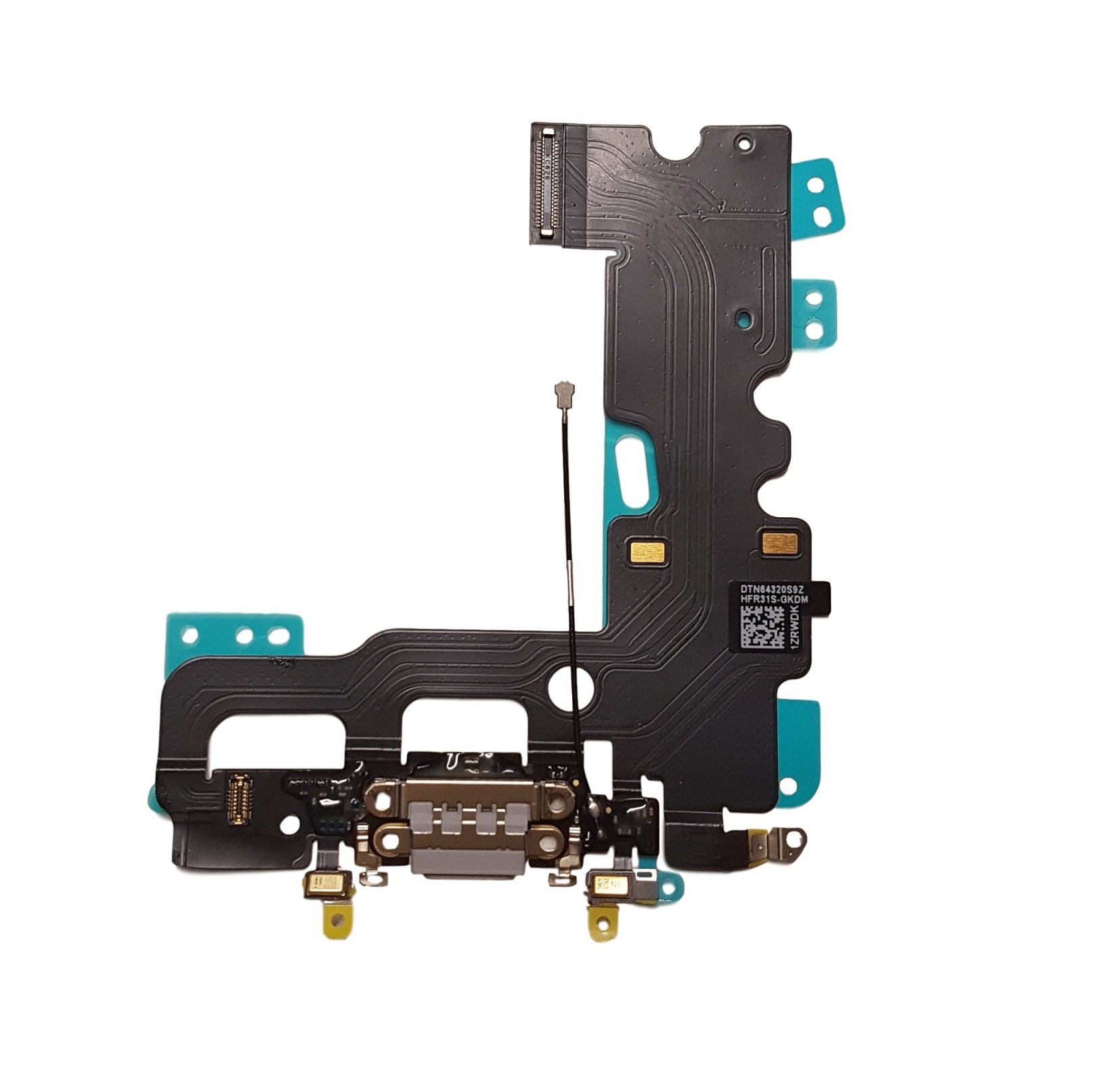 DHLKCharging Dock connector compatible with iPhone 7 - Charging Port Flex Cable, Light Grey (A1660, A1778, A1779)