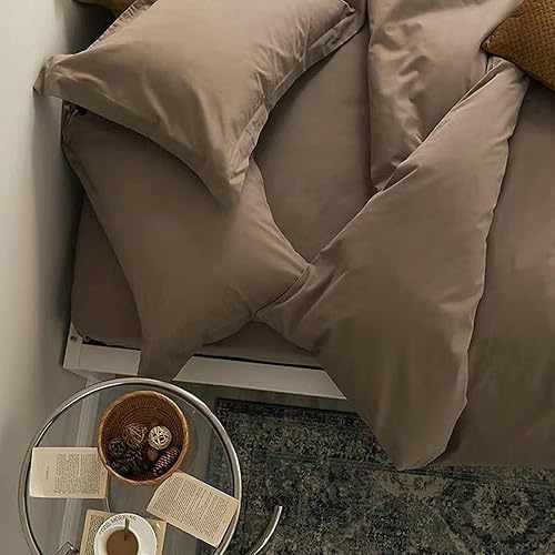 Vista 30 de Nanko Juego de edredón de tamaño individual XL, color verde oscuro, verde oliva, relleno de edredón alternativo para todas las estaciones, relleno