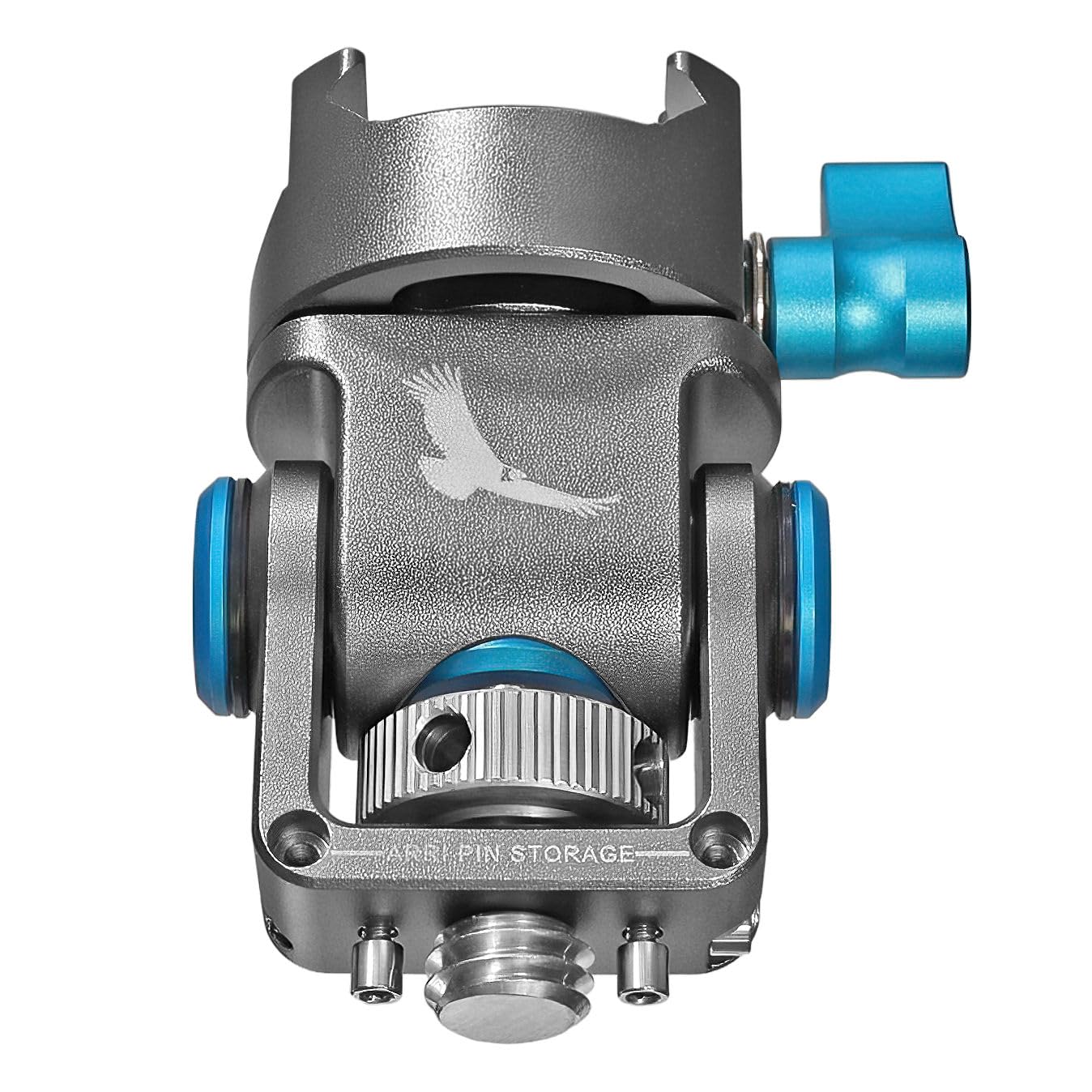 KONDOR BLUE | NATO Pan Tilt Monitor Mount with ARRI Locating Pin | 360 Swivel, 180 Tilt, Adjustable Tension Lock for Field Monitors and Camera Rigs | Gray