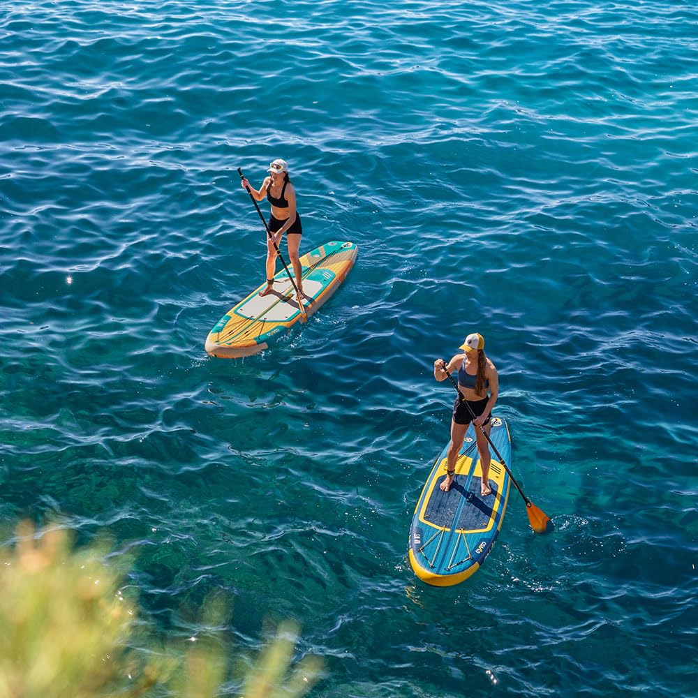 Coasto - Sup Stand Up nadmuchiwana wiosła Coasto Flip 11'5 - PB-CFLIP115-348x81x15cm Dropstitch Tkana - Kompletny pakiet: Wiosło Smycz Pompa Torba transportowa - Do 150kg - Pomarańczowy