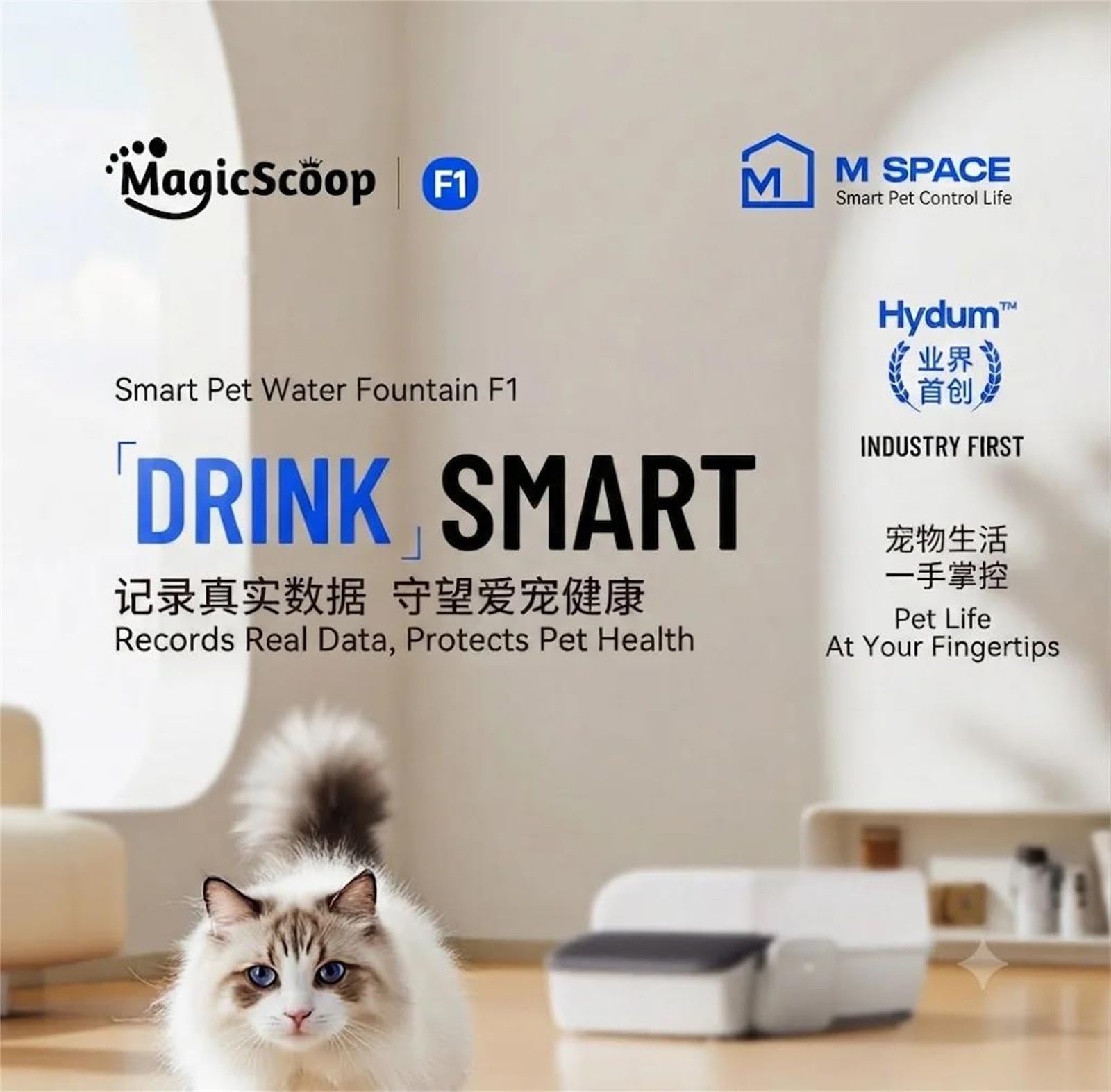 Fuente de Agua con Filtro automático para hidratación de Mascotas