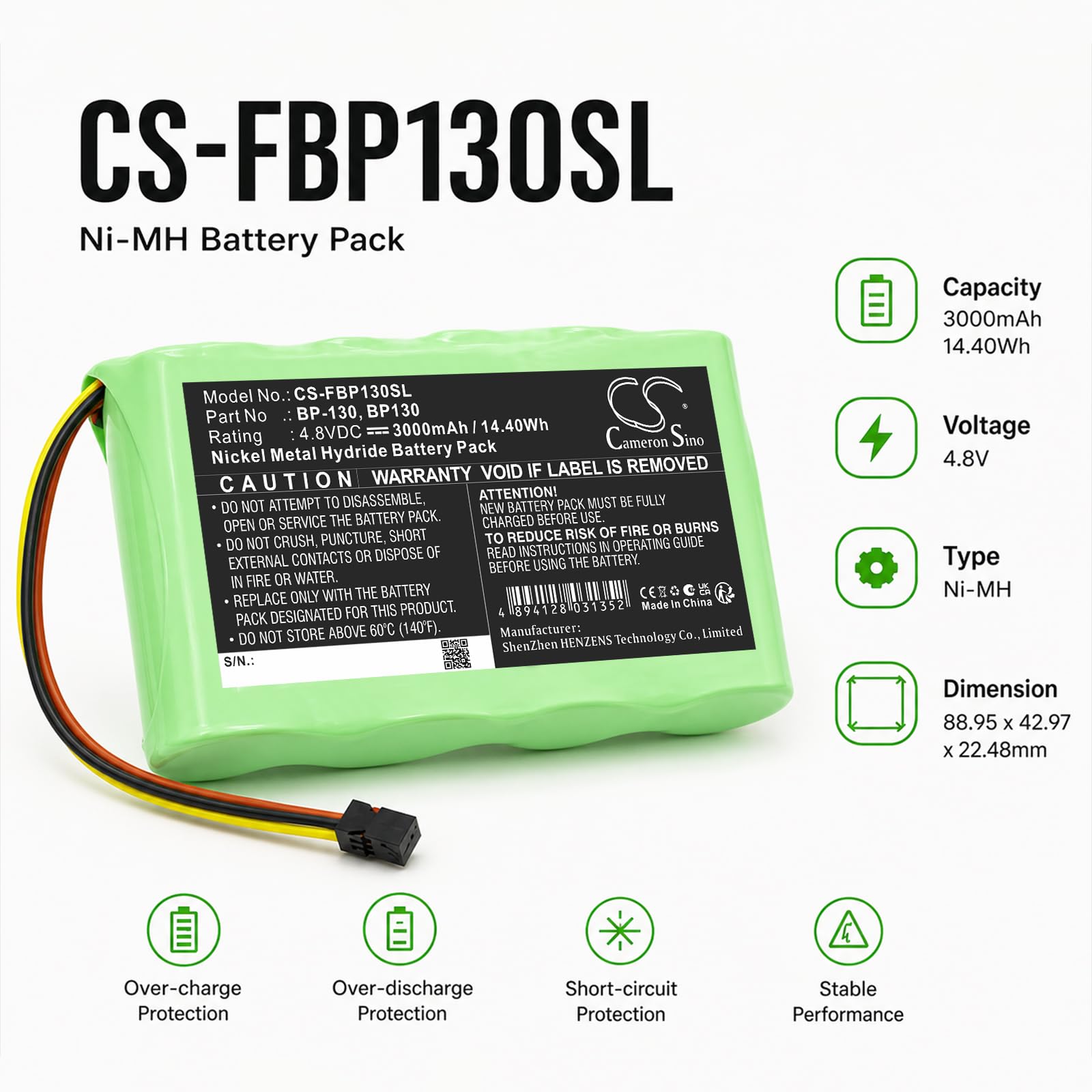 CELLONIC 1x Akku kompatibel mit Fluke ScopeMeter 123, 123s, BP130 | 1x, Messtechnik Akku, für Fluke BP130, ScopeMeter 124s CELLONIC 1x Akku kompatibel mit Fluke ScopeMeter 123, 123s, BP130 | 1x, Messtechnik Akku, für Fluke BP130, ScopeMeter 124s