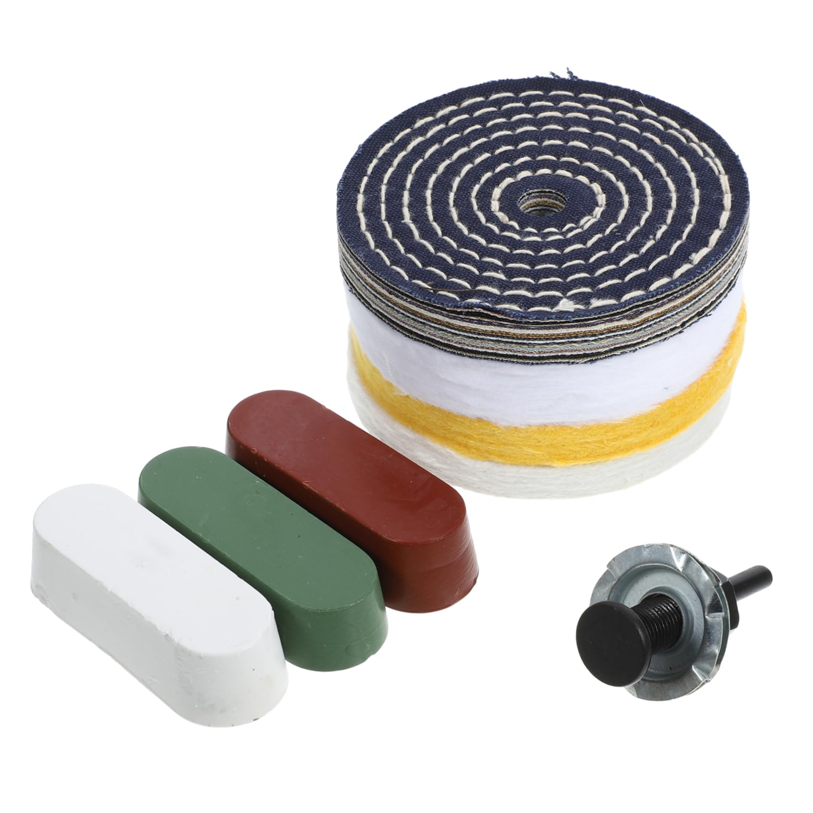 Cabilock 1 Set Buffing Polishing Wheel Set Grinder Wheel for Polishing Waxing Wood Carving Jewelry Beeswax
