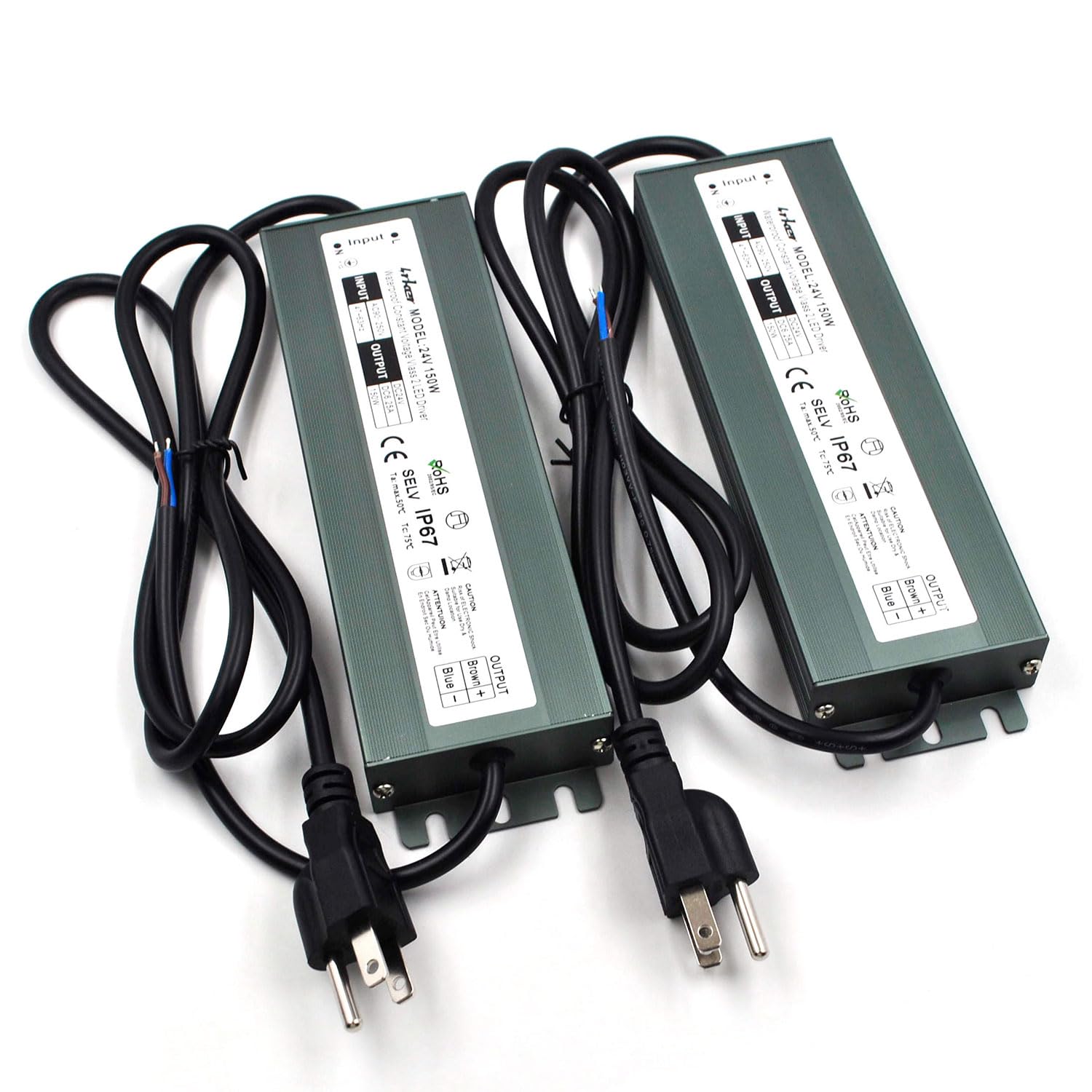 Photo 1 of Lrker 2 Pack 24V 150W LED Driver Transformer