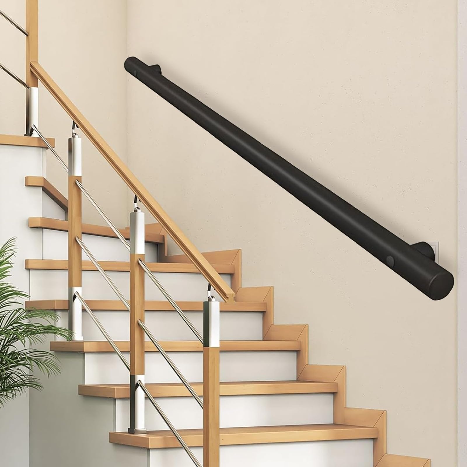 Main courante d'escalier antidérapante pour éviter les chutes