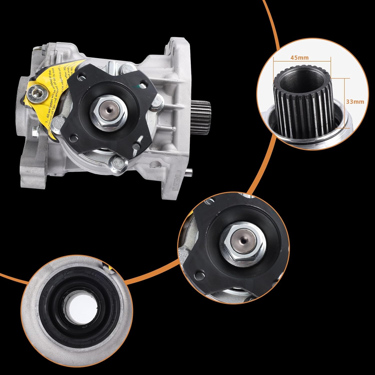 33100-3KA0B Transfer Case Assembly Compatible with Nissan Murano Pathfinder 3.5L V6 Replaces 331003KA0B, 412-59276, 41259276