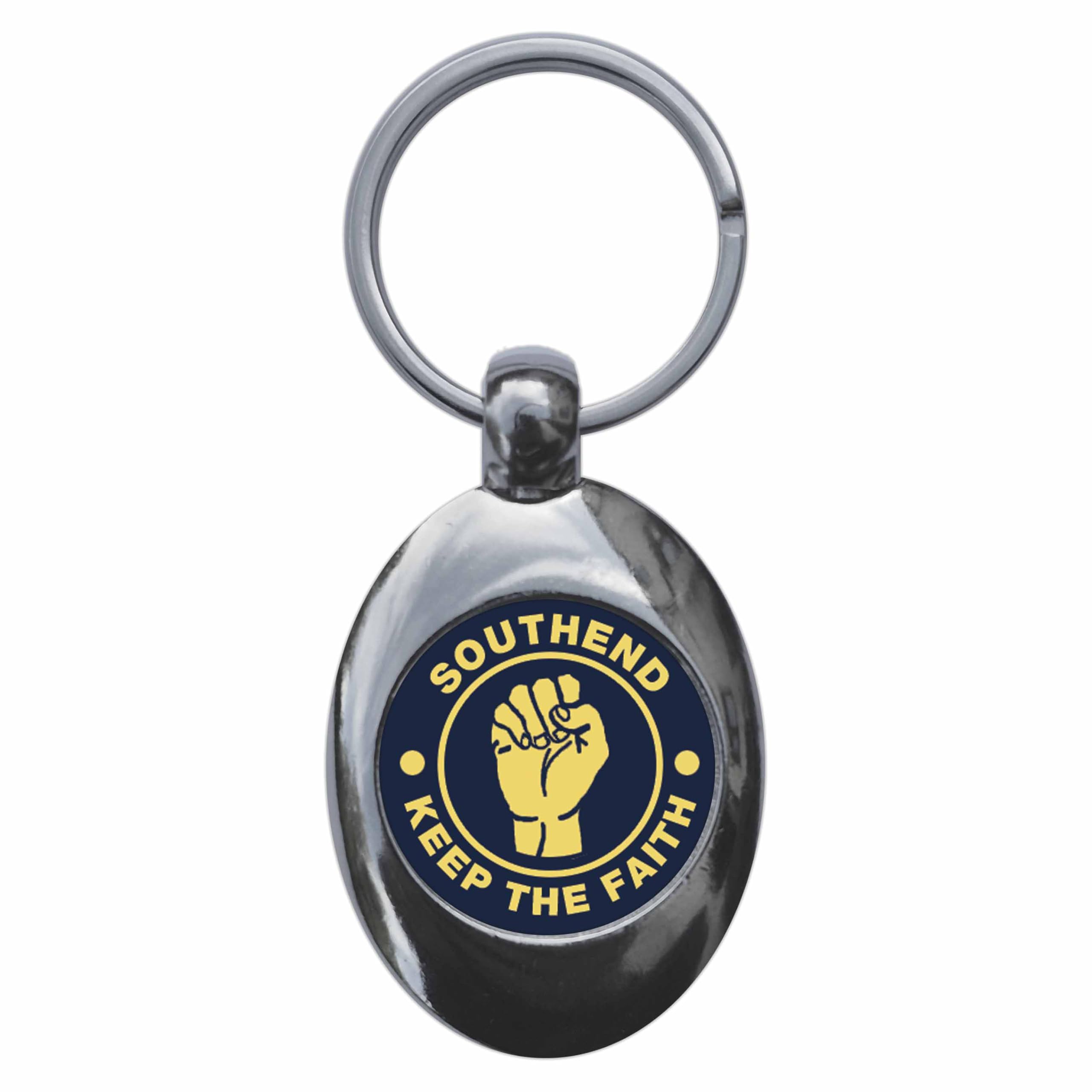 Ozorath Southend Keep The Faith Northern Soul Keyring Keychain Key Ring Chain With Trolley Coin