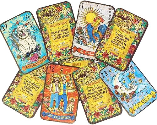 Miniatura 8 de Deluxe Mexican Loteria como se ve en Shark Tank México - Set de bingo mexicano - La forma más divertida de aprender valores y español (Lotería de