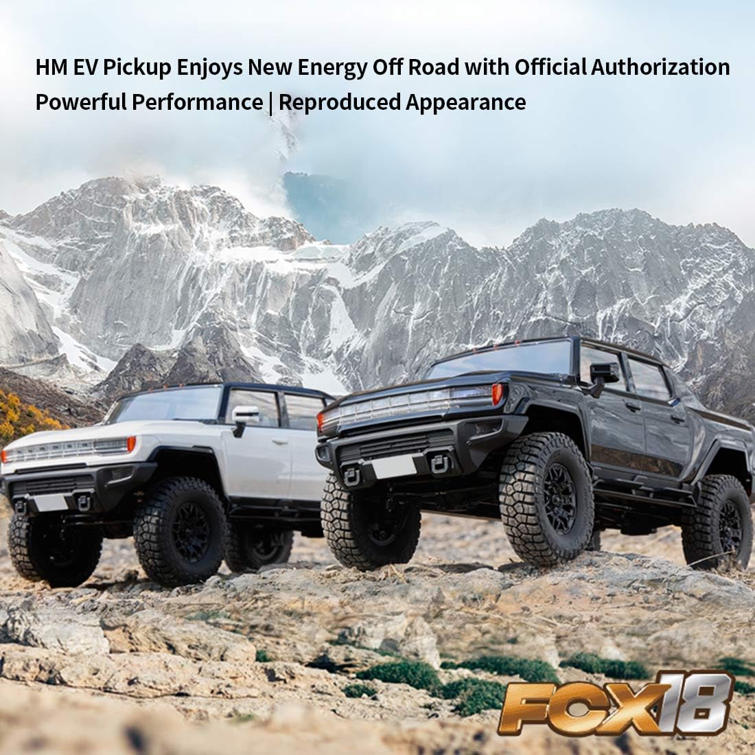 1/18 FCX18 2,4 G RC samochód off-road, obudowa EV i dwubiegowa skrzynia biegów, zabawka dla dorosłych, zabawka RC na prezent (wersja RTR)