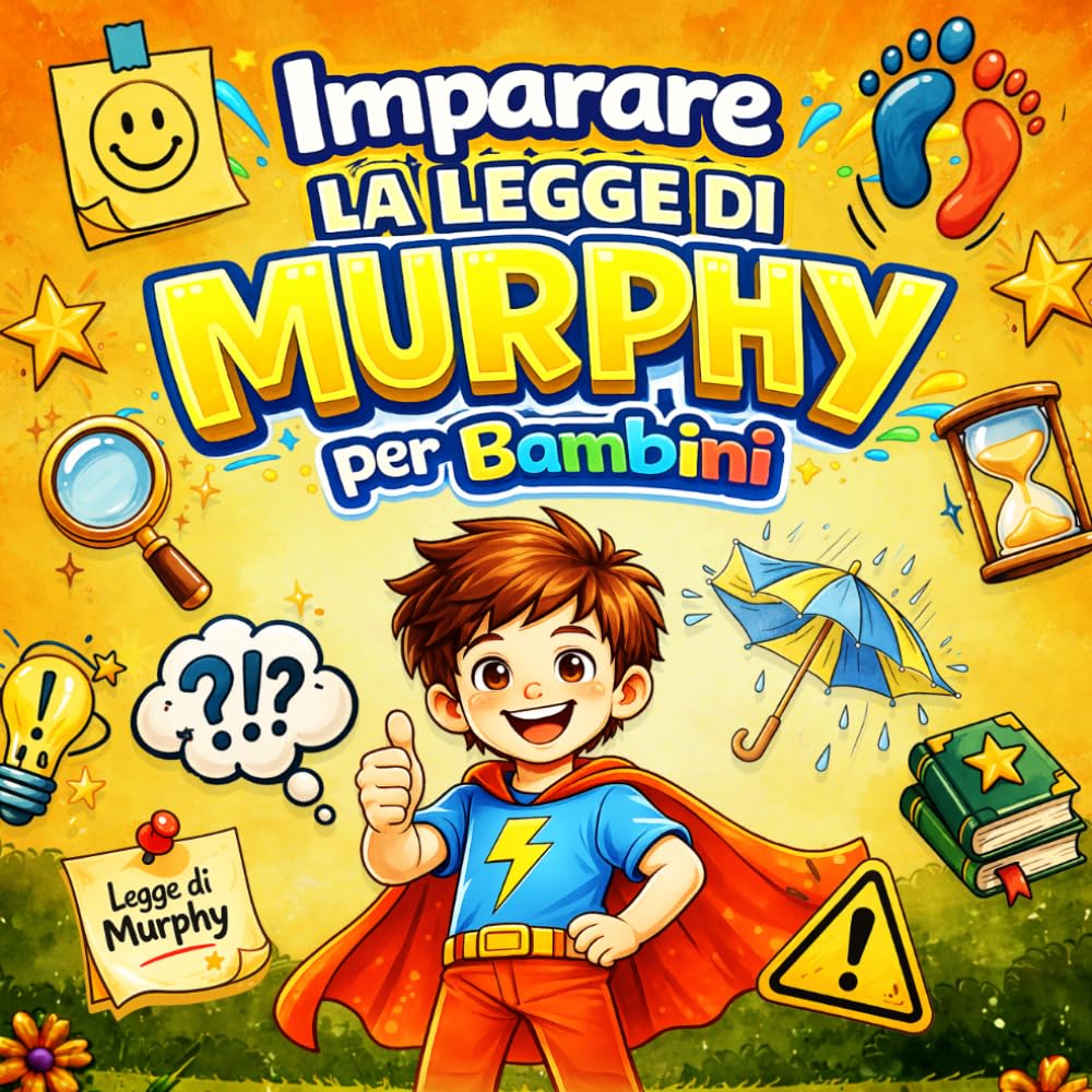 Imparare la Legge di Murphy per Bambini: Lezioni e storie divertenti per comprendere gli imprevisti, sviluppare la fiducia e imparare a reagire con calma