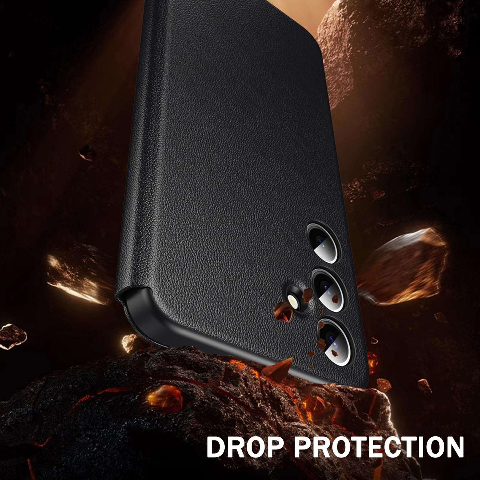Etui do Samsung Galaxy S26 Ultra/S26+/S26, inteligentne okienne, skórzane, na telefon komórkowy, z klapką, odporne na uderzenia, fioletowe, S26+