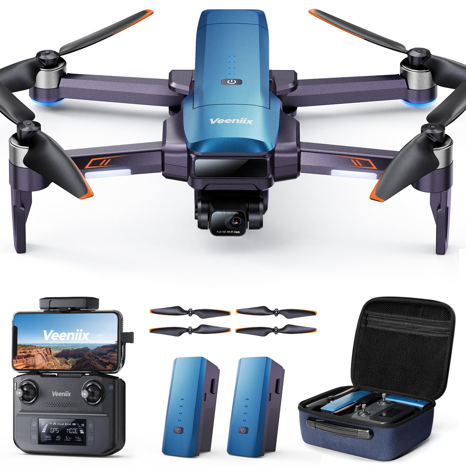 Amazon.com: Veeniix Drones with Camera for Adults 4K, Gimbal & EIS