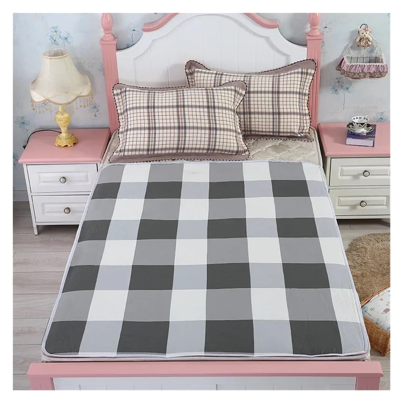 Compresa de algodón Puro, Lavable e Impermeable, for la menstruación, tamaño Grande, for Cama, for Todas Las Estaciones(200*230cm4)