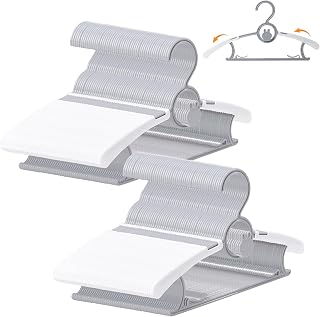 100 Pack Baby Hangers 11"-14" Adjustable Kids Hangers Grey