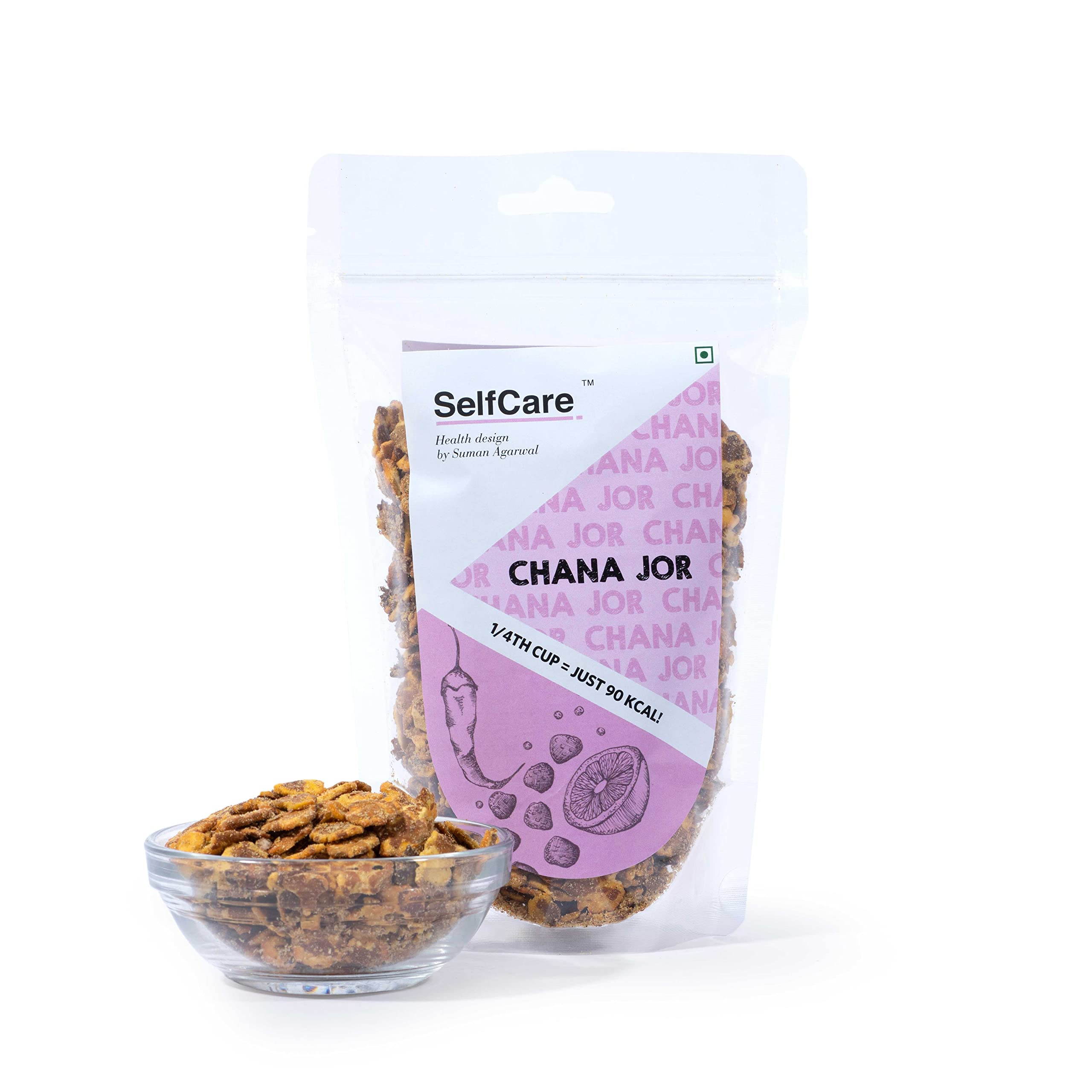 SelfCare By Suman Agarwal Chana Jor Pack of 1 200g | Roasted - No Added Sugar - Vegan | Snacks - Namkeen - Grocery | Spicy Crunchy & Chatpata - Tae time Snakcing | Jain & Travel Friendly (B0B7TX3X17) Amazon Price History, Amazon Price Tracker