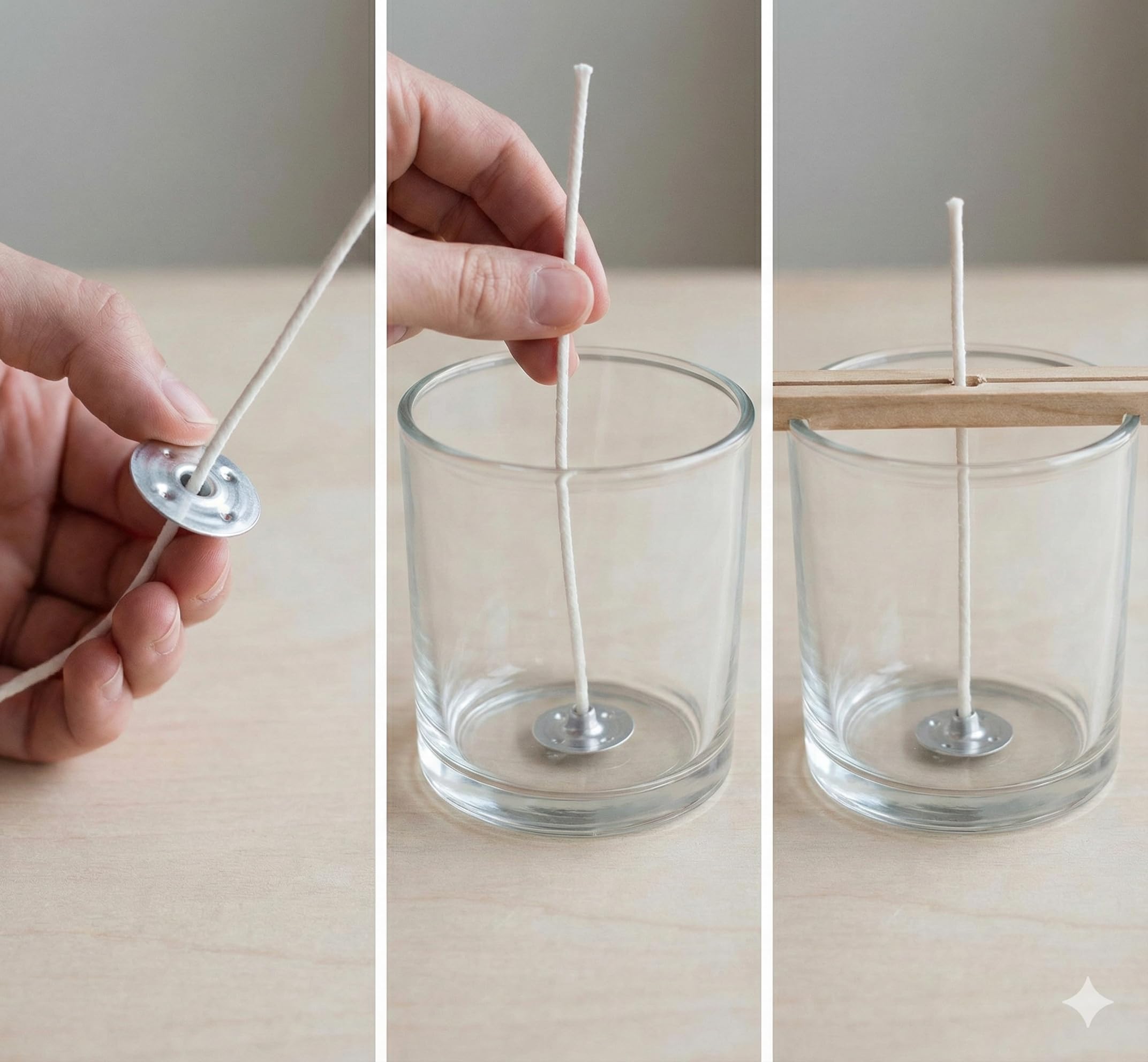 Gmall Candle Wick Sustainers, Aluminum, Silver, 4 mm Diameter, Wick Tabs for Candle Making and DIY Crafts (600) 1