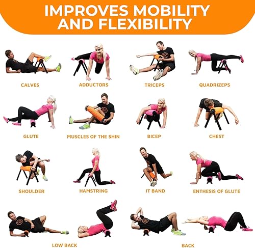 Miniatura 4 de Activelife - HighRoller, rodillo de espuma ergonómico y elevado, rodillo muscular para terapia física y ejercicio, masaje muscular de tejido