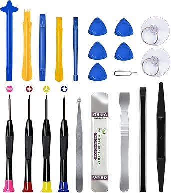 22 Piece Professional Electronics Opening Pry Screwdriver Set Multiple Functions Tool Repair Kit, for Cellphone iPhone Laptops Tablets Pry Open Replace Screen Battery and More