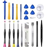 22 Piece Professional Electronics Opening Pry Screwdriver Set Multiple Functions Tool Repair Kit, for Cellphone iPhone Laptops Tablets Pry Open Replace Screen Battery and More