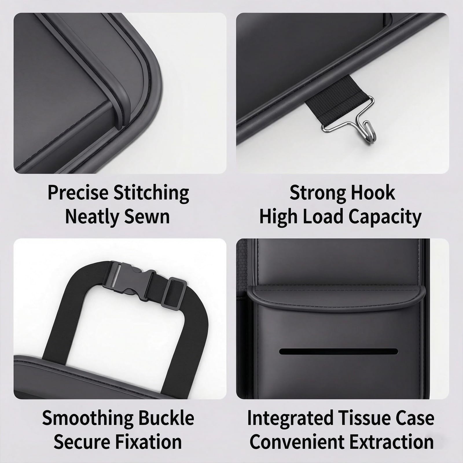 Generico Organizer Sedile Posteriore Auto per Mazda CX-60 2022 2023 2024 2025 2026, Universale Ecopelle Impermeabile Borsa Portaoggetti Multi-Tasca per SUV Berline Familiari