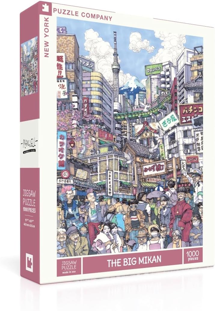 New York Puzzle Company - Max Tilse The Big Mikan - 1000 Piece Jigsaw Puzzle for Adults by Max Tilse