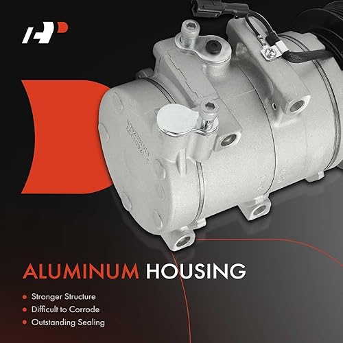 Miniatura 3 de A-Premium Compresor de aire acondicionado con embrague compatible con Hyundai Santa Fe 3.5L 2003-2006, XG300 2001-2001, XG350 2002-2005, Kia Amanti