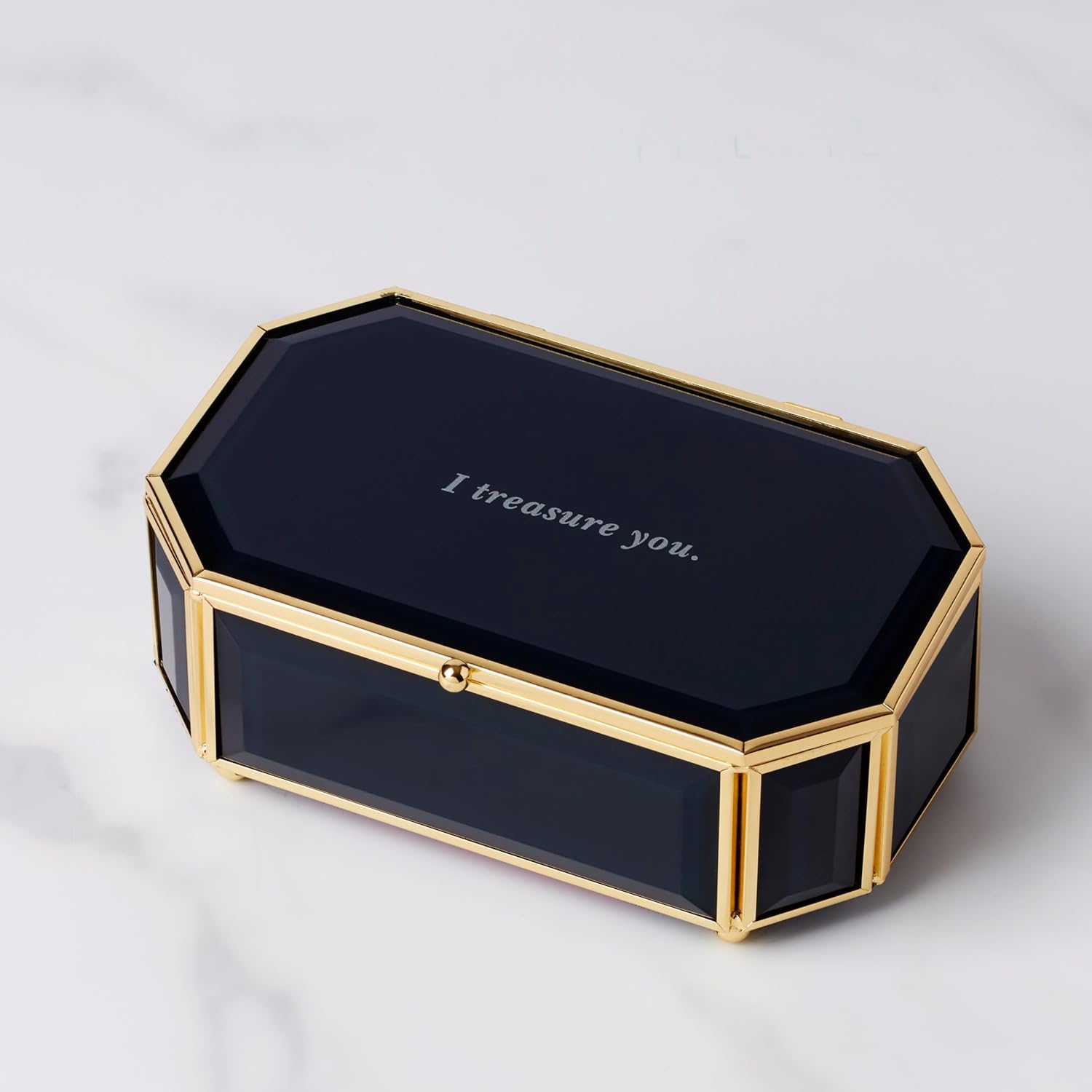 kate spade new york I Treasure You Black Jewelry Box