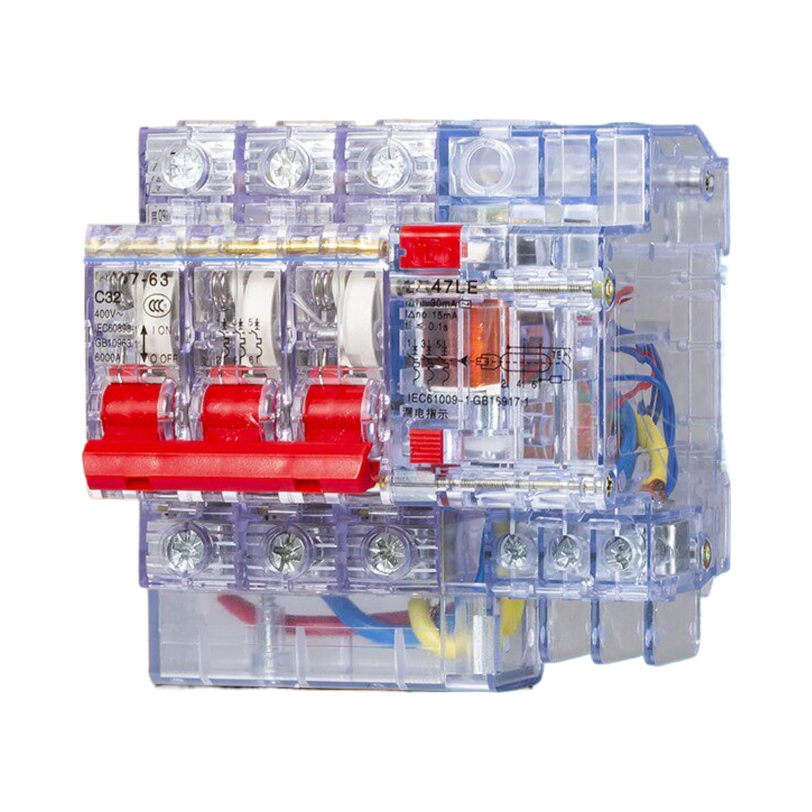 Interruttore magnetotermico 4732A 3P+N 2P 63A 40A(10A; 3P+N)