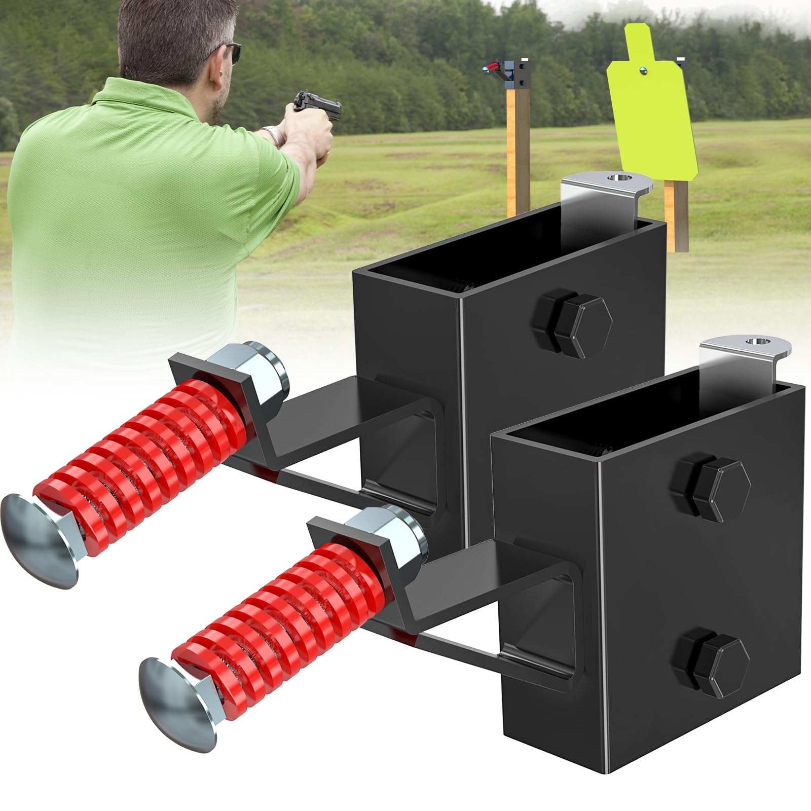 Soportes de objetivo de tiro de 2 x 4 anti balanceo e impactos 8