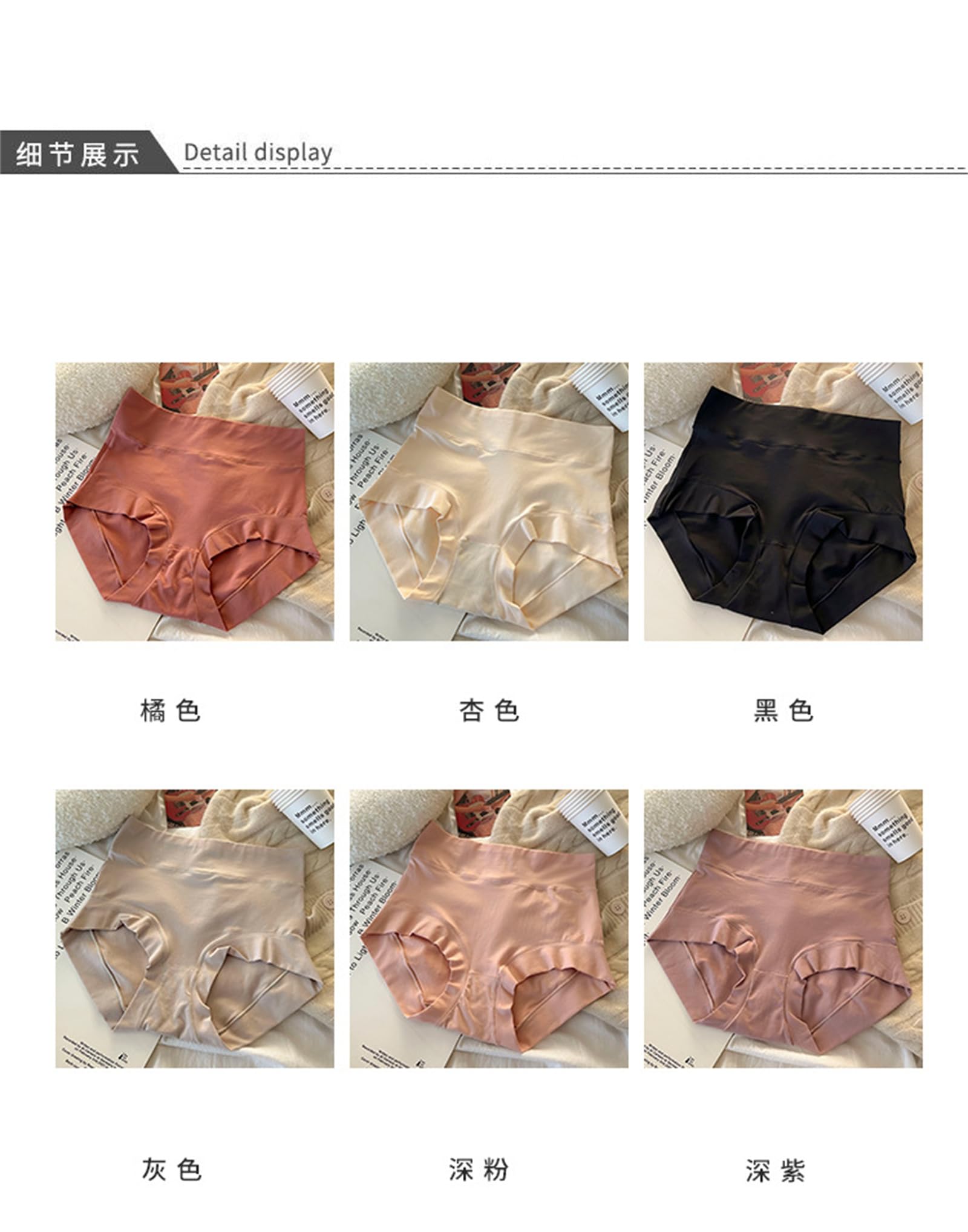 Culotte Hipster Donna Biancheria Intima A Vita Alta Antibatterica da Donna in Cotone A Fiocco Lungo 2 Confezioni